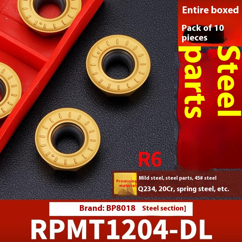 2042-CNC milling inserts, RPMW carbide R5 machining center, R4 milling machine, R6 milling inserts, RPMT round cutter cutters Shandong Denso Pricision Tools Co.,Ltd.